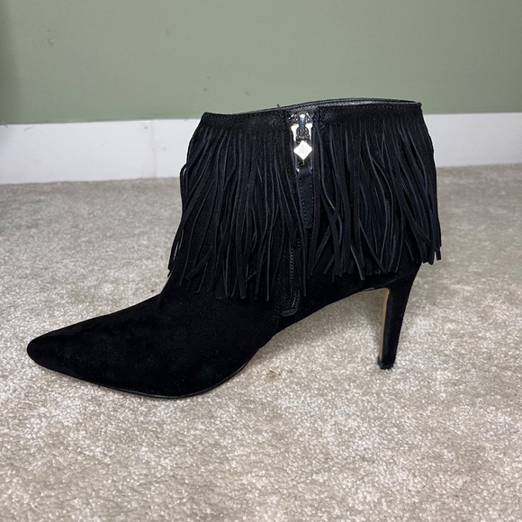 Sam Edelman Black Suede Ankle Bootie, Size 6 - Picture 7 of 8